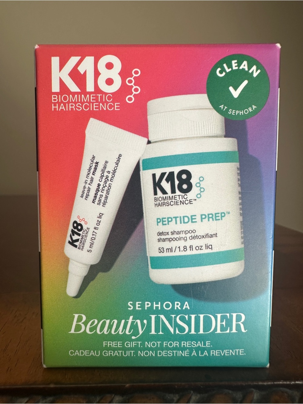 K18 Peptide Prep Detox Shampoo Travel Kit — Green